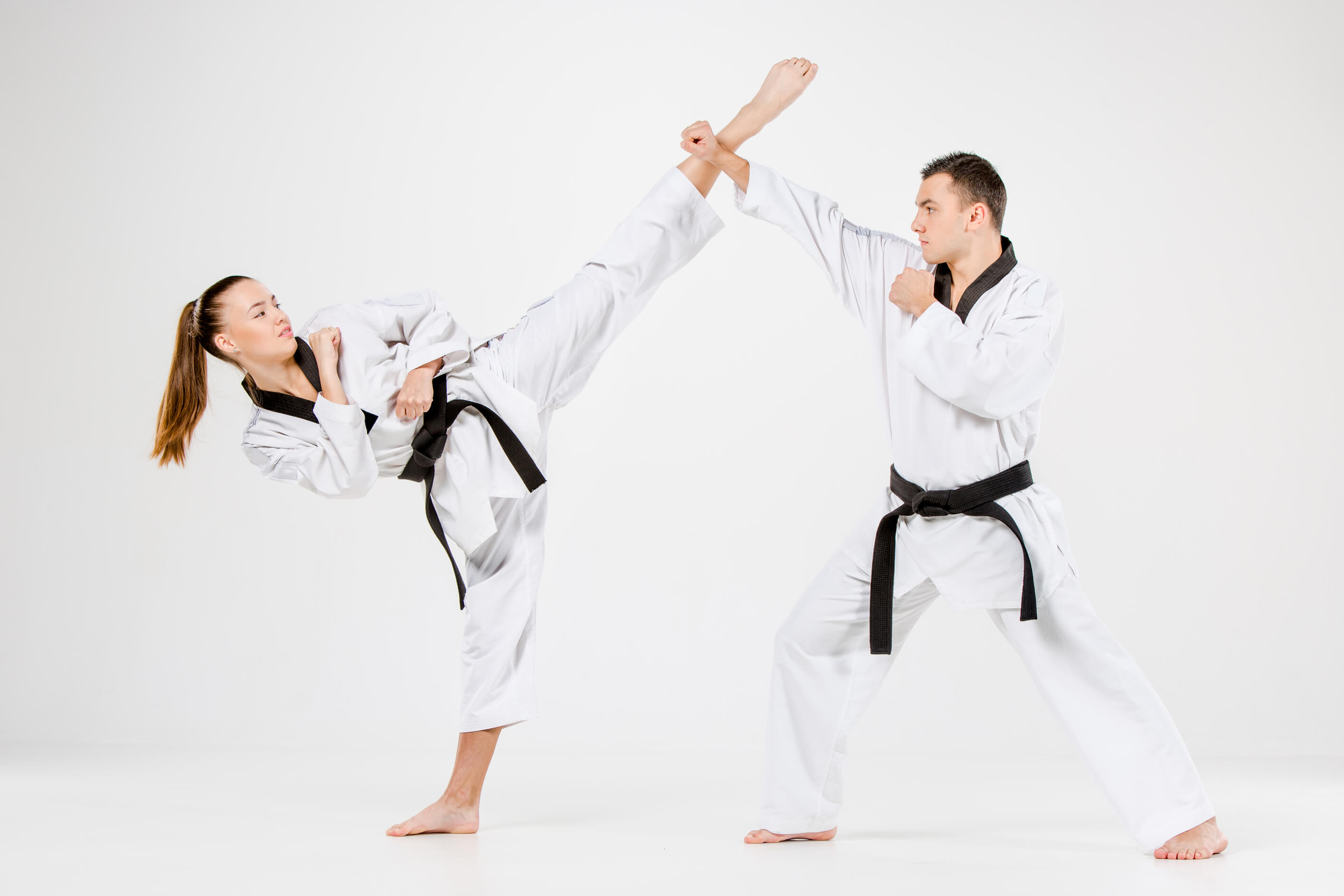 Karate Girl and Boy